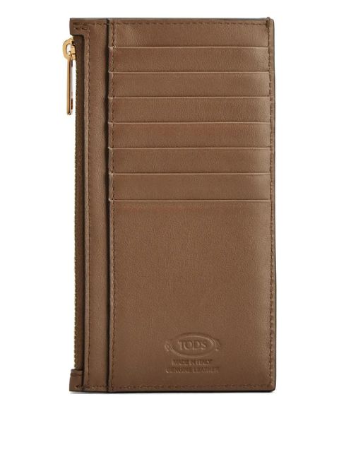 Tod's zip card holder - Brown