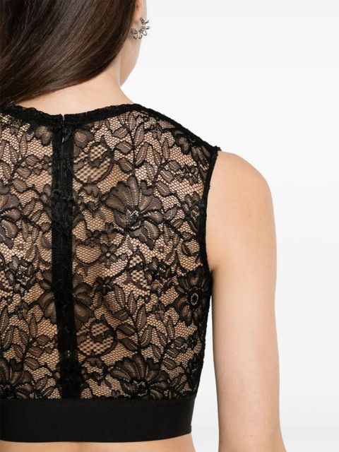 Dolce & Gabbana lace crop top - Black