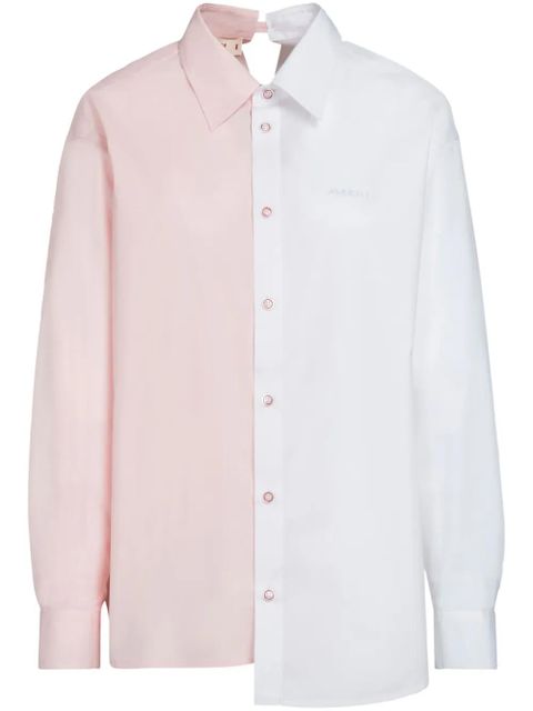 Marni asymmetric poplin shirt - Pink - zdjęcie produktu nr 1