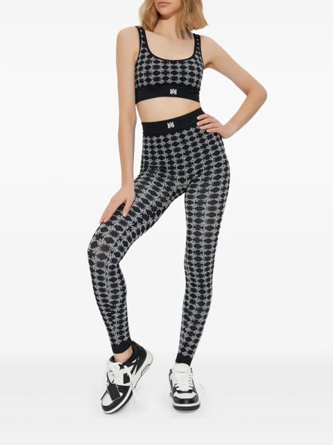 AMIRI Ma Quad-monogram leggings - Black