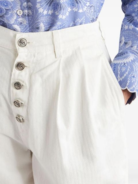 ETRO button-up bermuda shorts - White