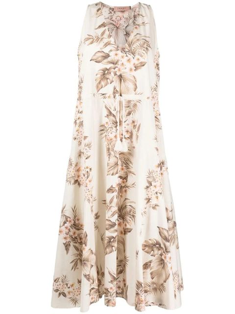 TWINSET floral-print sleeveless dress - Neutrals - zdjęcie produktu nr 1