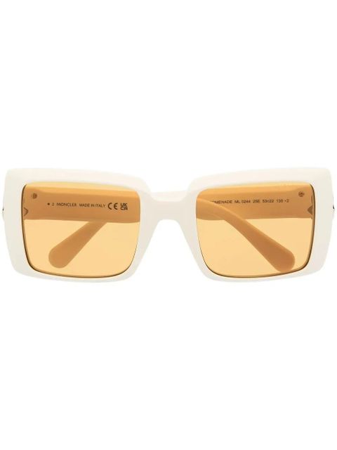 Moncler Eyewear oversized square-frame sunglasses - Neutrals - zdjęcie produktu nr 1