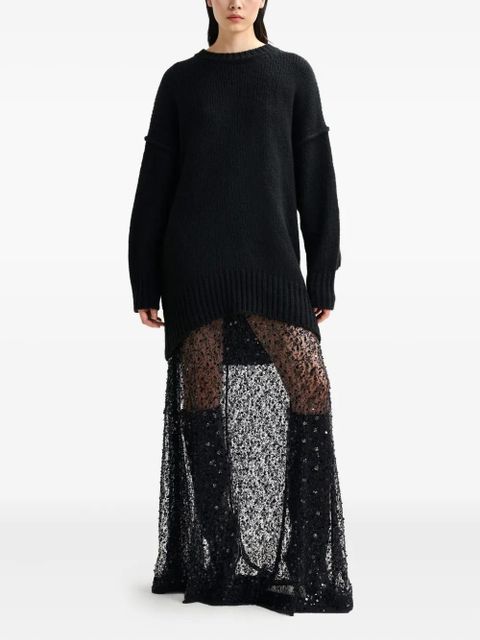 Essentiel Antwerp Ifly ruffled mini dress - Black