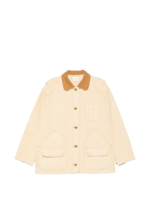 DÔEN Pascual contrast-collar coat - Yellow - zdjęcie produktu nr 1