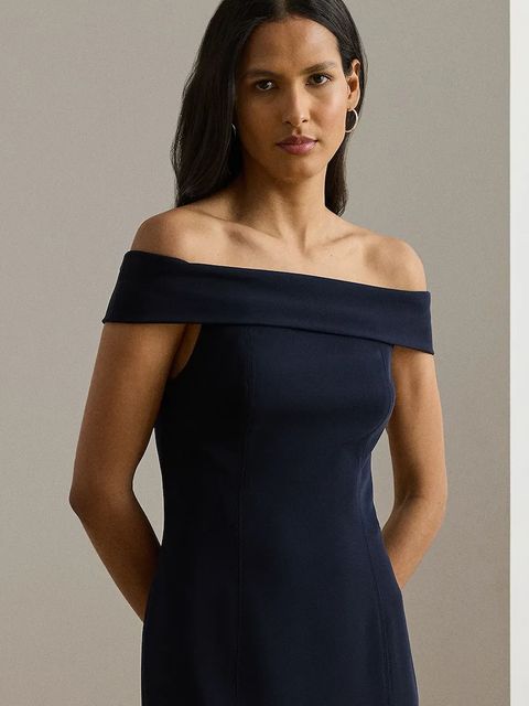 Lauren Ralph Lauren sukienka kolor granatowy maxi dopasowana 253982109 - zdjęcie produktu nr 2