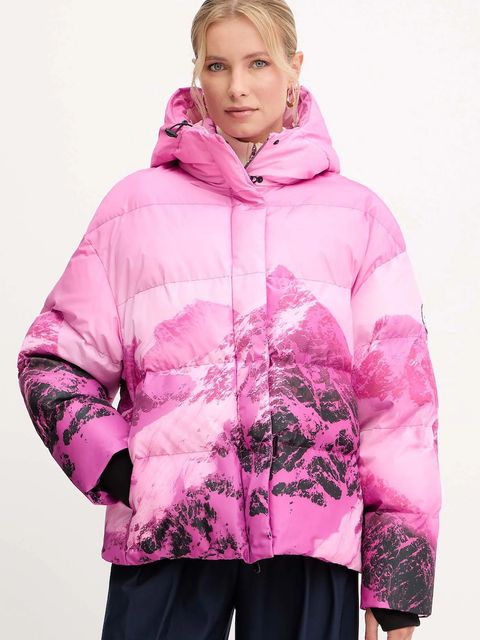 Patrizia Pepe kurtka kolor różowy zimowa oversize 2O0206 A667 - zdjęcie produktu nr 1