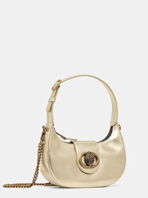 Kurt Geiger London torebka skórzana kolor złoty 3601161109 - zdjęcie produktu nr 2