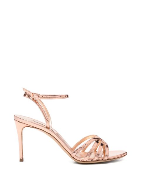 Casadei strappy metallic sandals - Pink - zdjęcie produktu nr 1