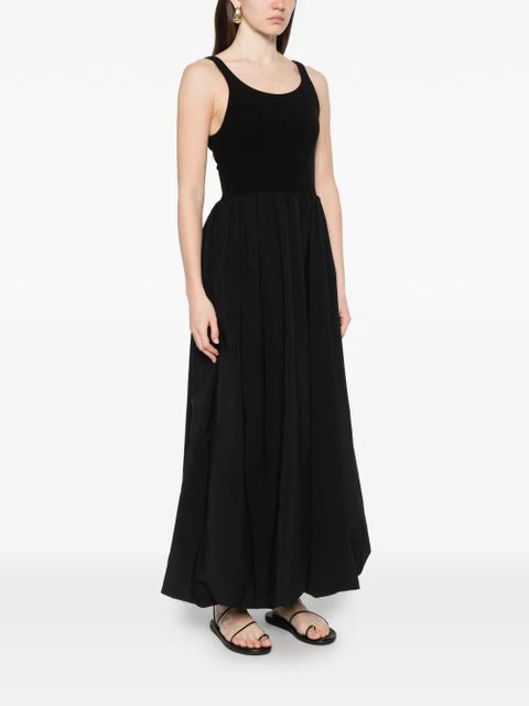 Eleh Sleeveless pleated dress - Black