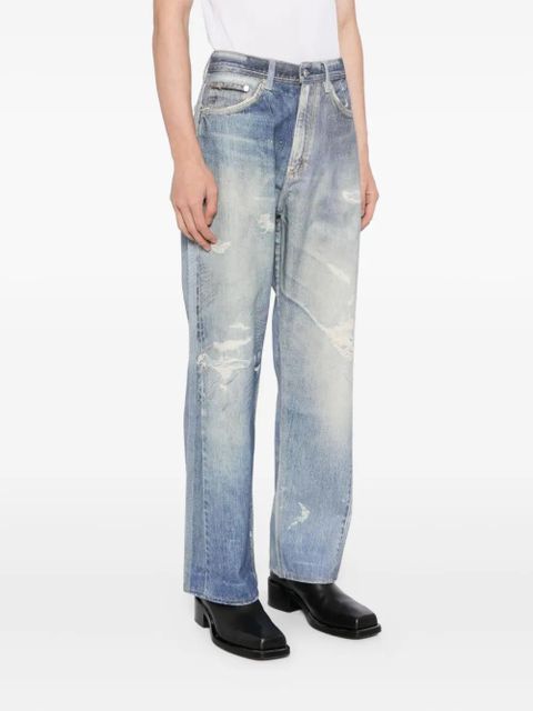 OUR LEGACY Third Cut printed denim jeans - Blue
