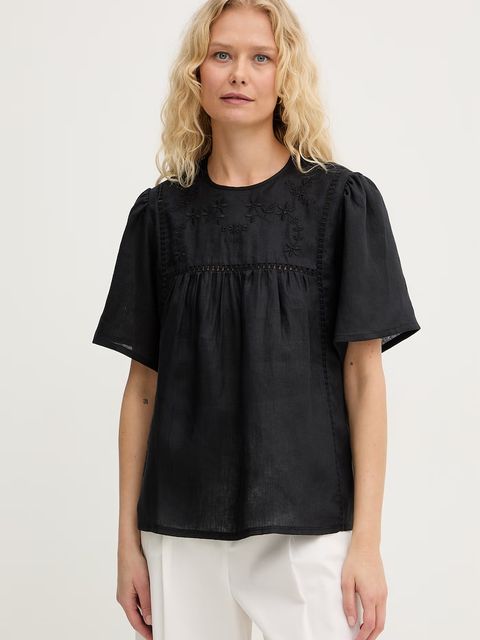 Weekend Max Mara bluzka damska lniana BACINO - zdjęcie produktu nr 2