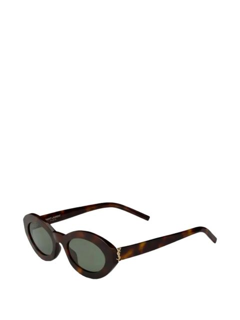 Saint Laurent SL M136 oval-frame sunglasses - Brown - zdjęcie produktu nr 2