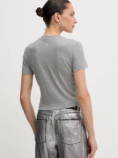 Guess t-shirt damski kolor szary W5YI06 KCYV2 - zdjęcie produktu nr 2