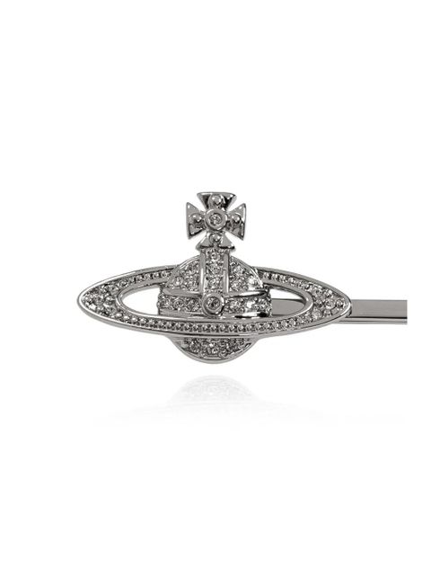 Vivienne Westwood logo hair clip - Silver