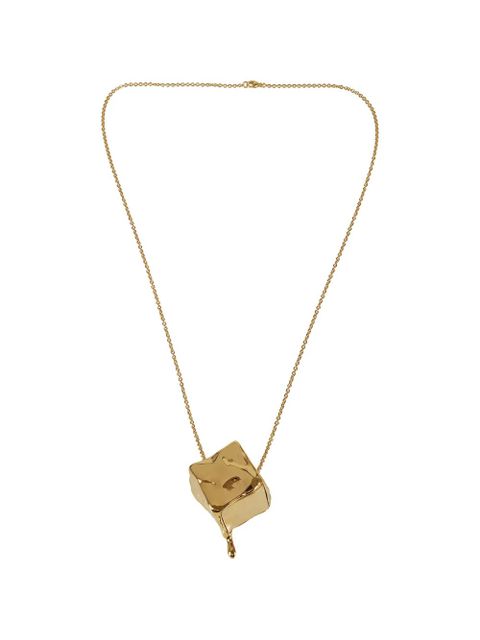 Rabanne distorted-cube pendant necklace - Gold - zdjęcie produktu nr 1