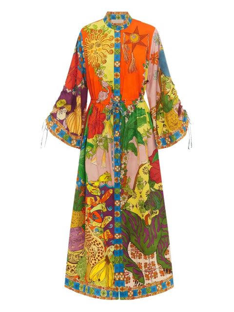 ALEMAIS Tiger shirtdress - Yellow - zdjęcie produktu nr 1