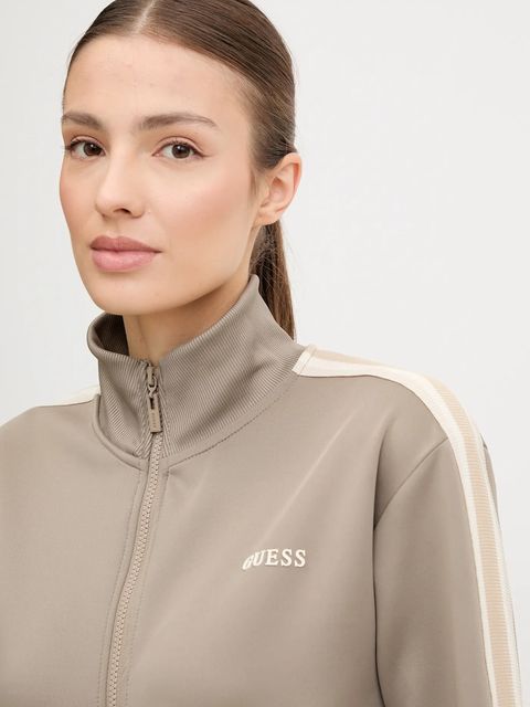 Guess bluza YARROW damska kolor beżowy z aplikacją V5GQ18 KCRU2