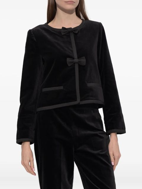 Posse Quincy bow-detail jacket - Black