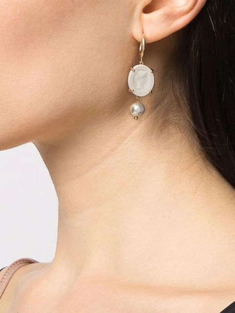 Simone Rocha porcelain drop earrings - White - zdjęcie produktu nr 2