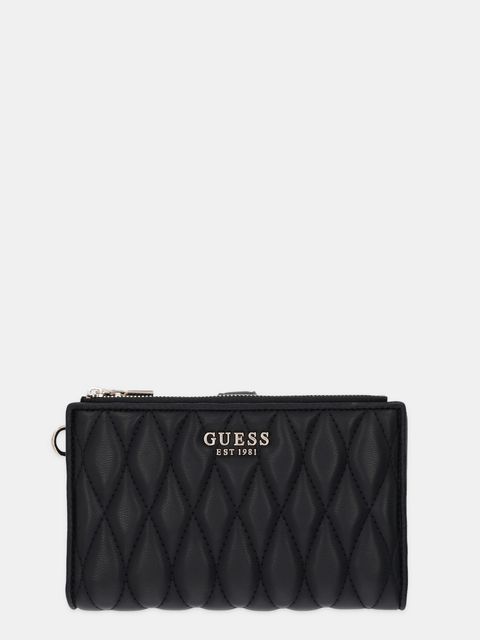Guess portfel VALLA damski kolor czarny SWQG81 22157 - zdjęcie produktu nr 1