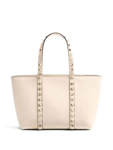 Valentino Garavani small Rockstud tote bag - Neutrals