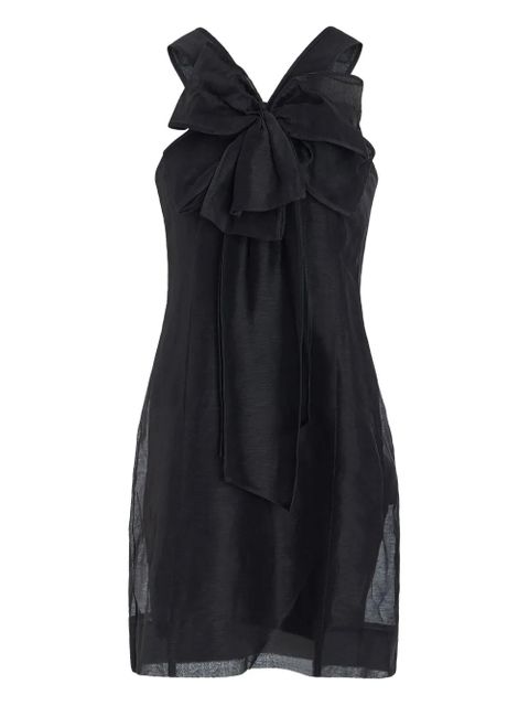 Marie Oliver Lila bow-detailed mini dress - Black - zdjęcie produktu nr 1