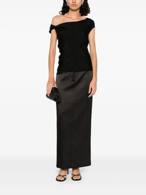 ENTIRE STUDIOS twist top - Black - zdjęcie produktu nr 2