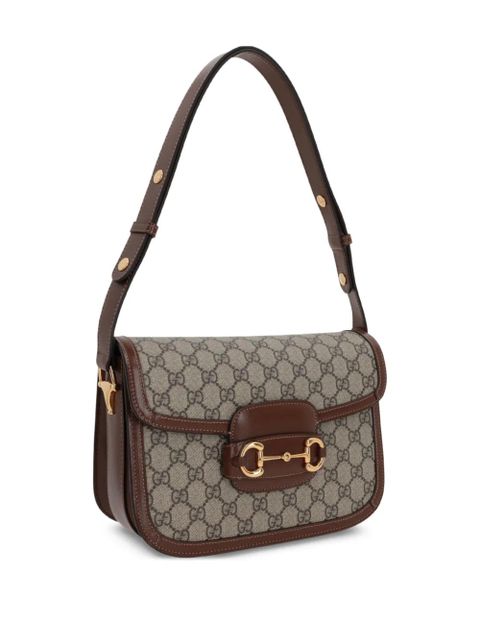 Gucci GG Supreme Horsebit 1955 shoulder bag - Neutrals