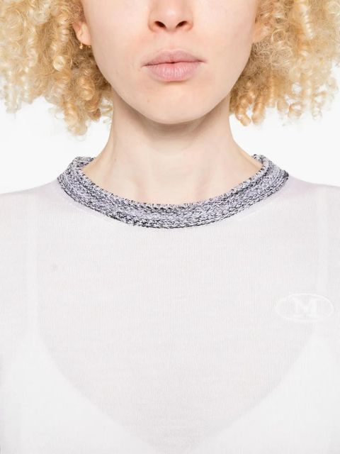 Missoni crew-neck sweater - White