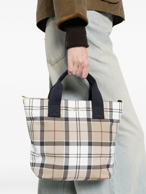 Barbour Maisy tartan tote bag - White - zdjęcie produktu nr 2