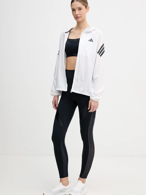 adidas Performance kurtka do biegania adi365 kolor biały przejściowa KQ8072 - zdjęcie produktu nr 2