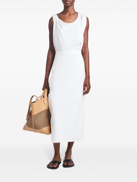 Proenza Schouler scoop neck organic cotton dress - White