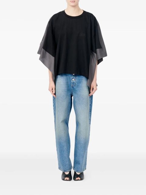 MM6 Maison Margiela round-neck blouse - Black - zdjęcie produktu nr 2