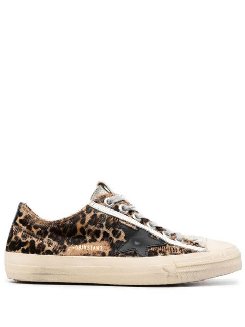 Golden Goose leopard-print lace-up sneakers - Brown - zdjęcie produktu nr 1