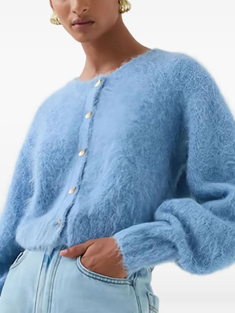 Aje Celine buttoned cardigan - Blue