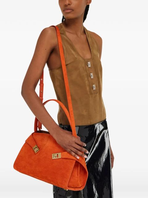 Ferragamo Hug soft shoulder bag (M) - Orange