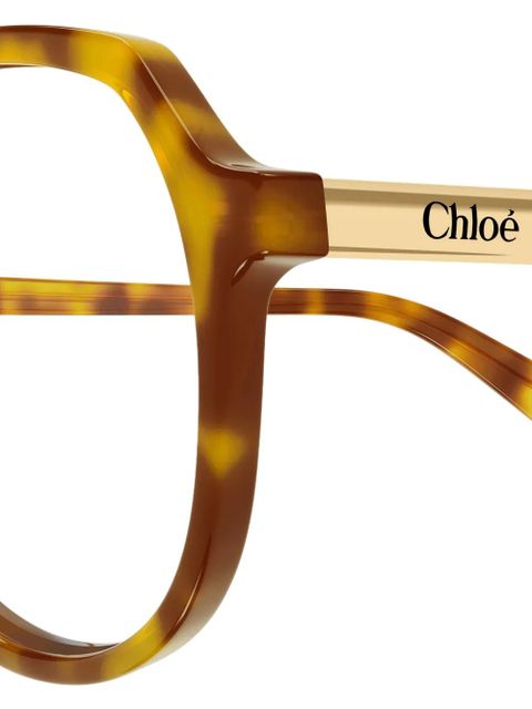 Chloé Eyewear pilot-frame glasses - Brown
