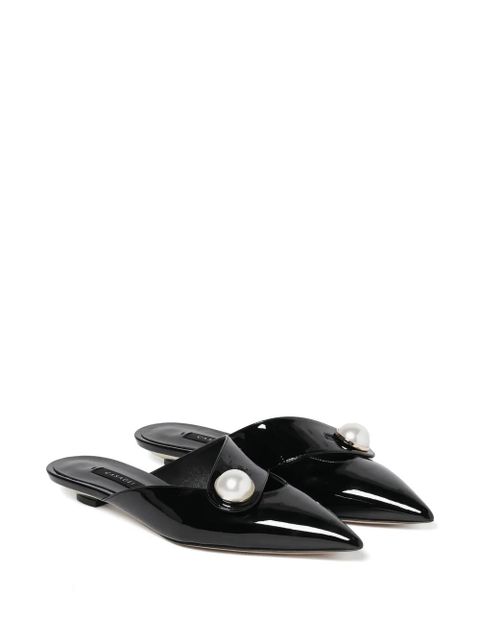 Casadei pearl-detail micro-heel pumps - Black - zdjęcie produktu nr 2