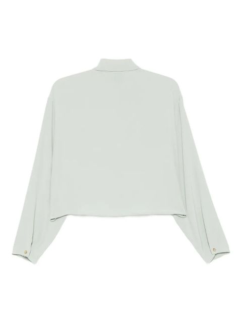 Alysi button-front silk blouse - Green - zdjęcie produktu nr 2