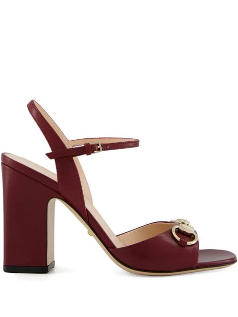 Gucci 95mm Horsebit sandals - Red - zdjęcie produktu nr 1