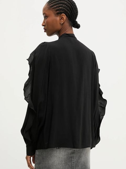 Answear.LAB bluzka damska kolor czarny gładka - zdjęcie produktu nr 2