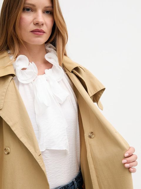 Hoss Intropia trencz bawełniany kolor zielony 5452468