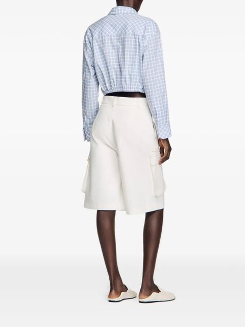 SANDRO cargo-pocket shorts - White