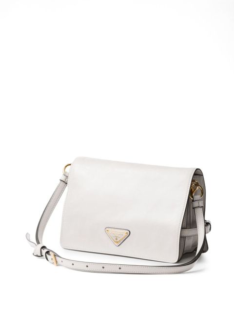 Prada leather shoulder bag - White