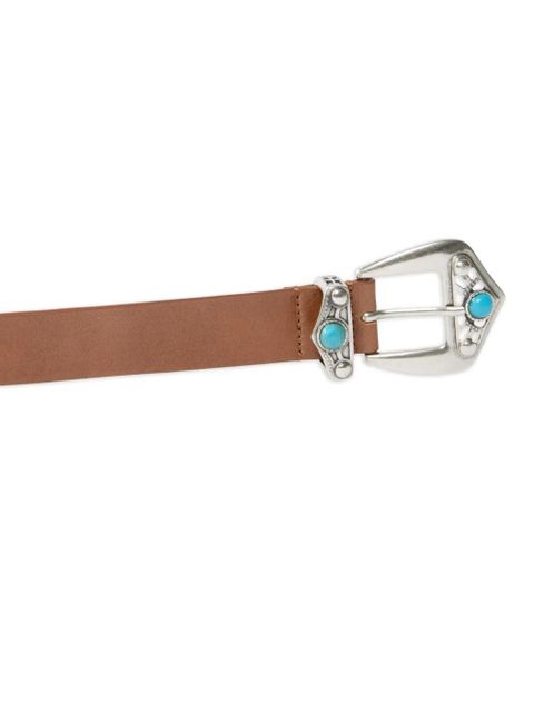 PINKO buckled leather belt - Brown