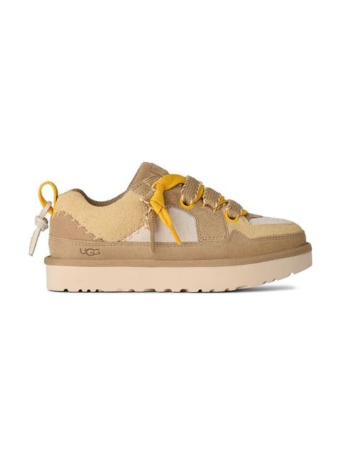 UGG sneakersy zamszowe Lo Lowmel Biarritz damskie kolor beżowy 1172710.MDSD - zdjęcie produktu nr 1