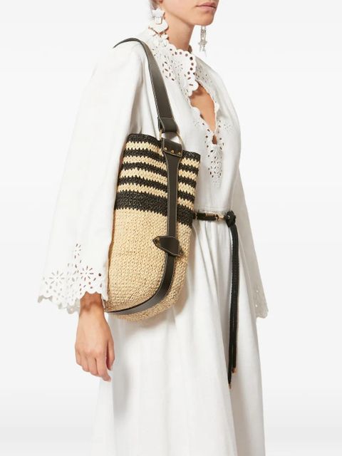 ISABEL MARANT Bayia raffia shoulder bag - Neutrals - zdjęcie produktu nr 2