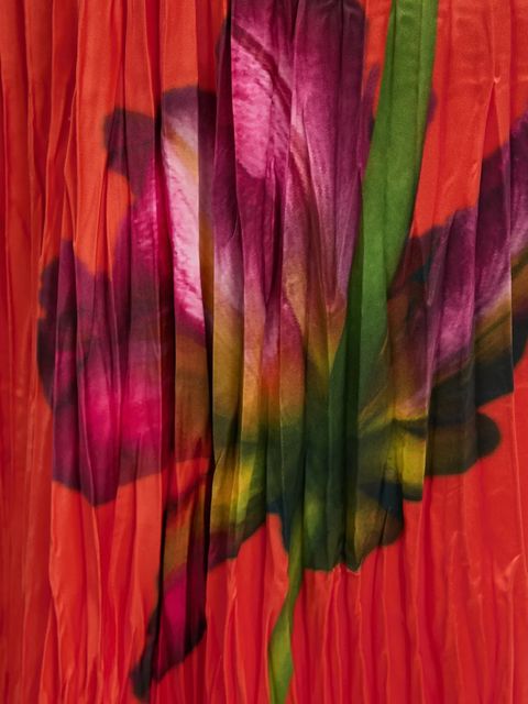 Desigual spódnica FOLLET kolor czerwony maxi rozkloszowana 25SWFW06