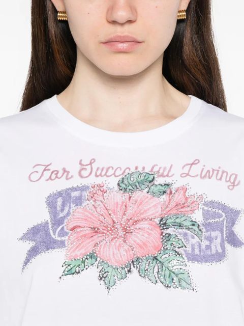 Diesel floral graphic T-shirt - White